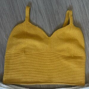 Mustard Yellow Knit Top